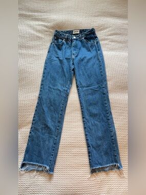 ROLLA'S Straight Jeans in Classic Blue Denim